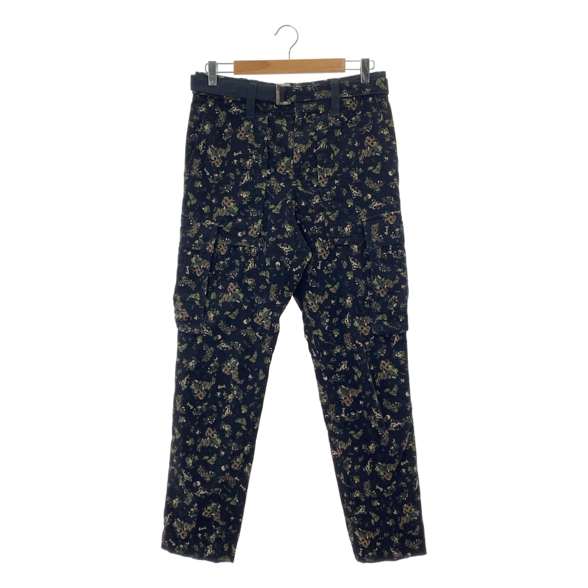 sacai / 사카이 | 코듀로이 총 무늬 카고 바지 | 2 | 블랙 | 여성
