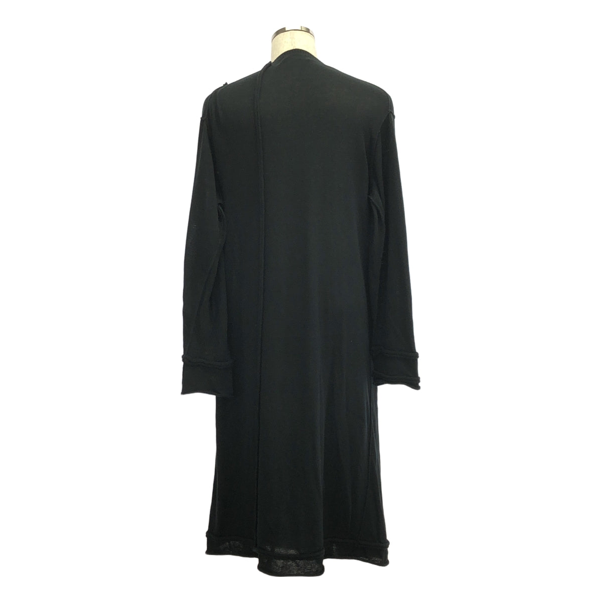 YOHJI YAMAMOTO POUR HOMME / ヨウジヤマモトプールオム | 2020SS | 縫い代デザイン コットンニット クルーネック ロング カーディガン | 3 | メンズ