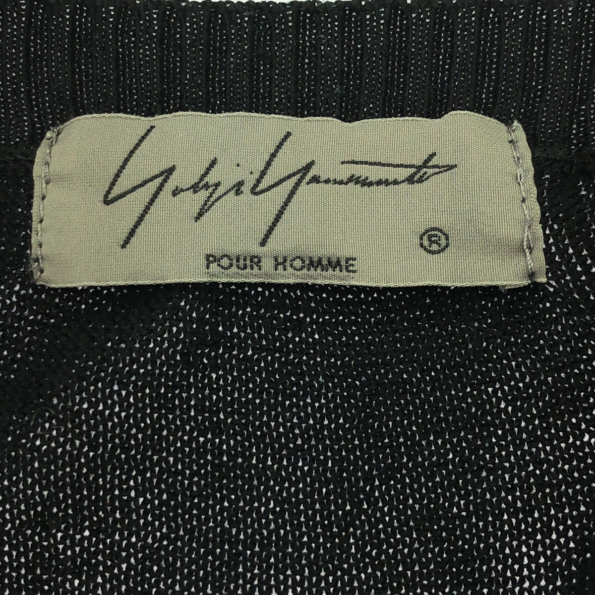 YOHJI YAMAMOTO POUR HOMME / ヨウジヤマモトプールオム | 2020SS | 縫い代デザイン コットンニット クルーネック ロング カーディガン | 3 | メンズ