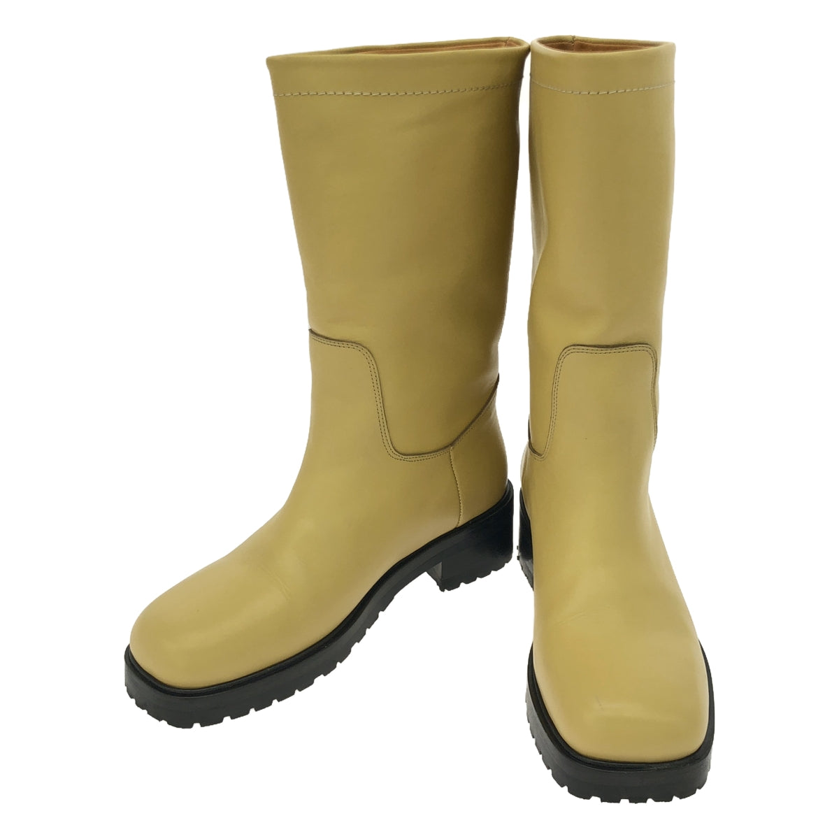 【美品】 MARYAM NASSIR ZADEH / マリアム・ナッシアー・ザデー | BELMONT BOOT ロングブーツ | 37.5 | ペールイエロー | レディース