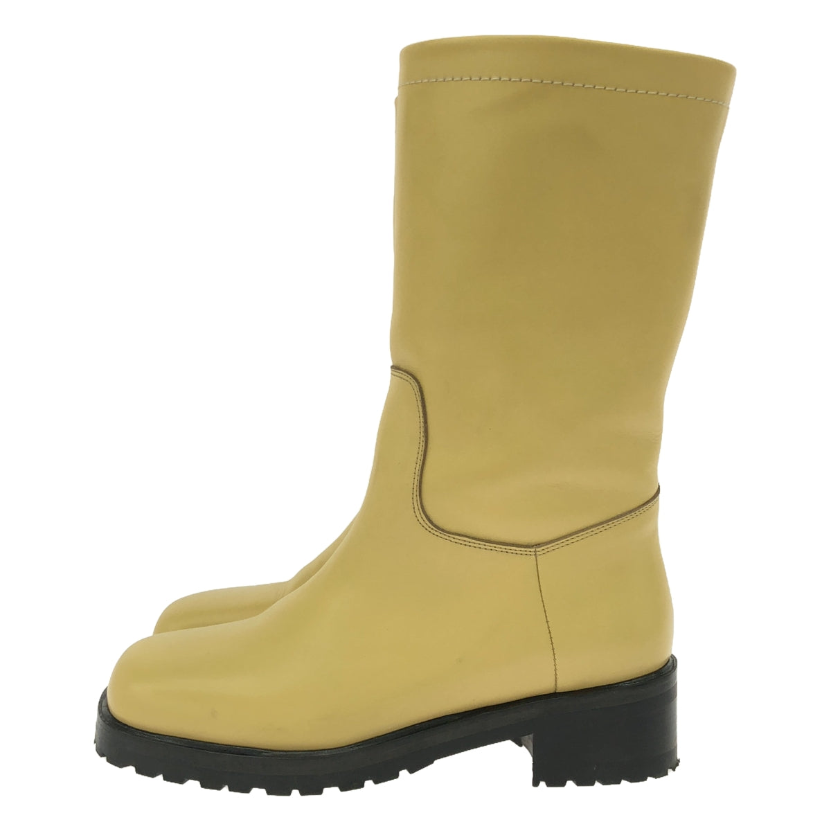 【美品】 MARYAM NASSIR ZADEH / マリアム・ナッシアー・ザデー | BELMONT BOOT ロングブーツ | 37.5 | ペールイエロー | レディース