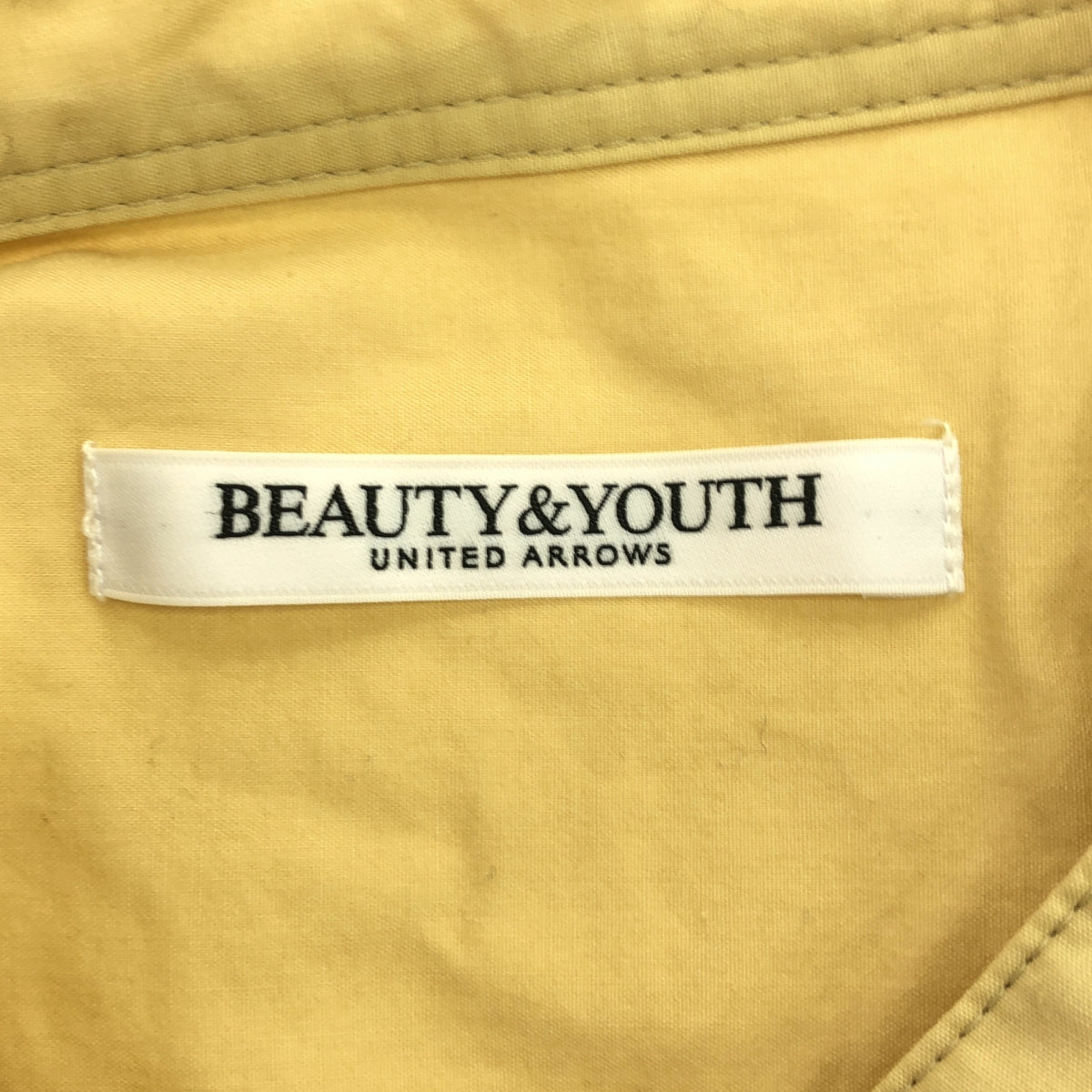 BEAUTY&YOUTH | Cotton pintuck band collar shirt | F | Women's