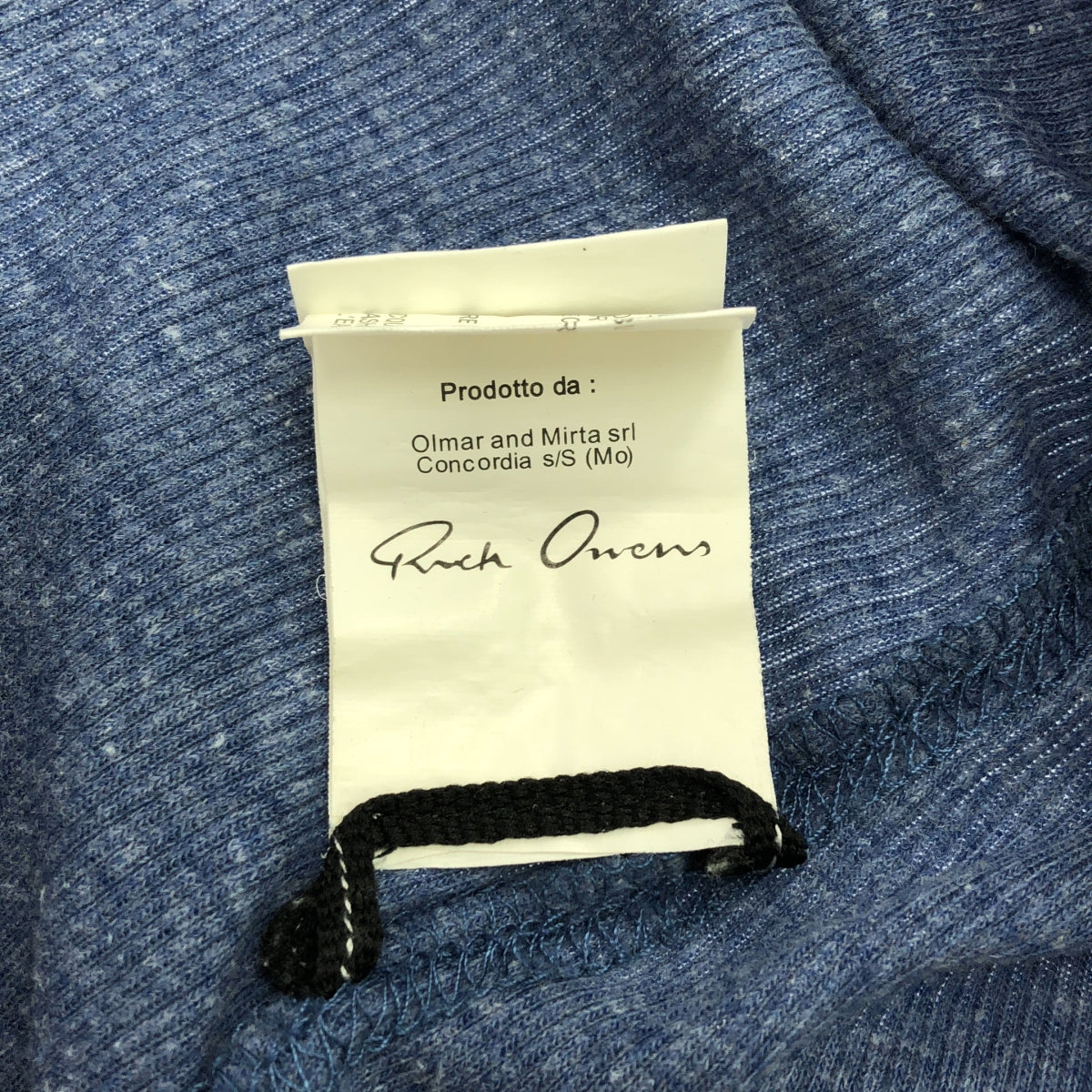 Rick Owens | Cotton rib knit pullover | M | Men's