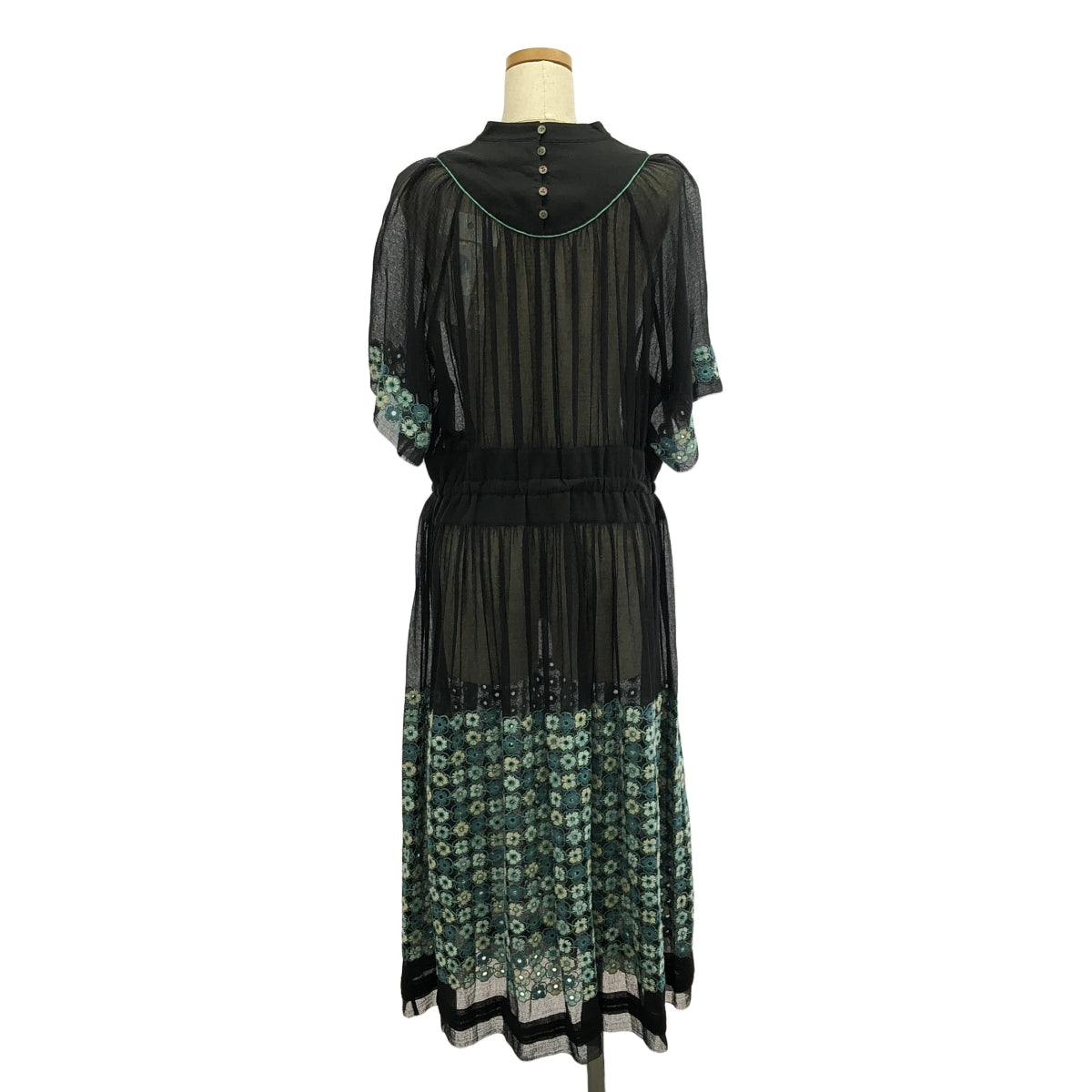 mina perhonen / mina perhonen | piha embroidery switching dress | 38 | women's