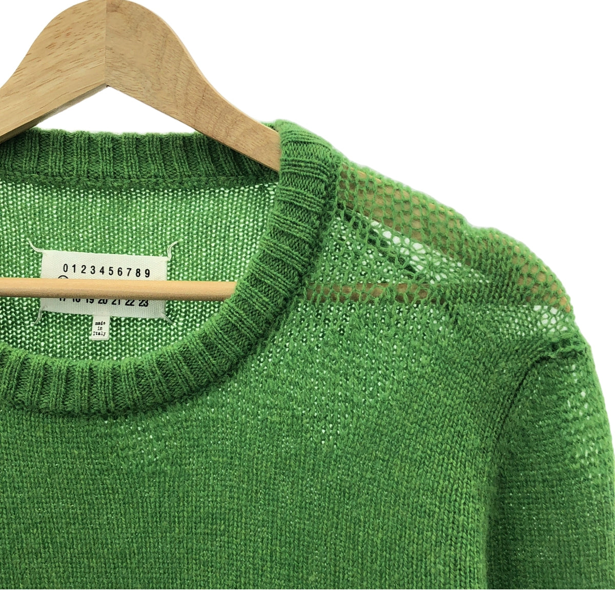 Maison Margiela / メゾンマルジェラ | 2017AW | Distressed Crew Knit / デストロイ クルーネック オーバー ニット セーター | L | メンズ