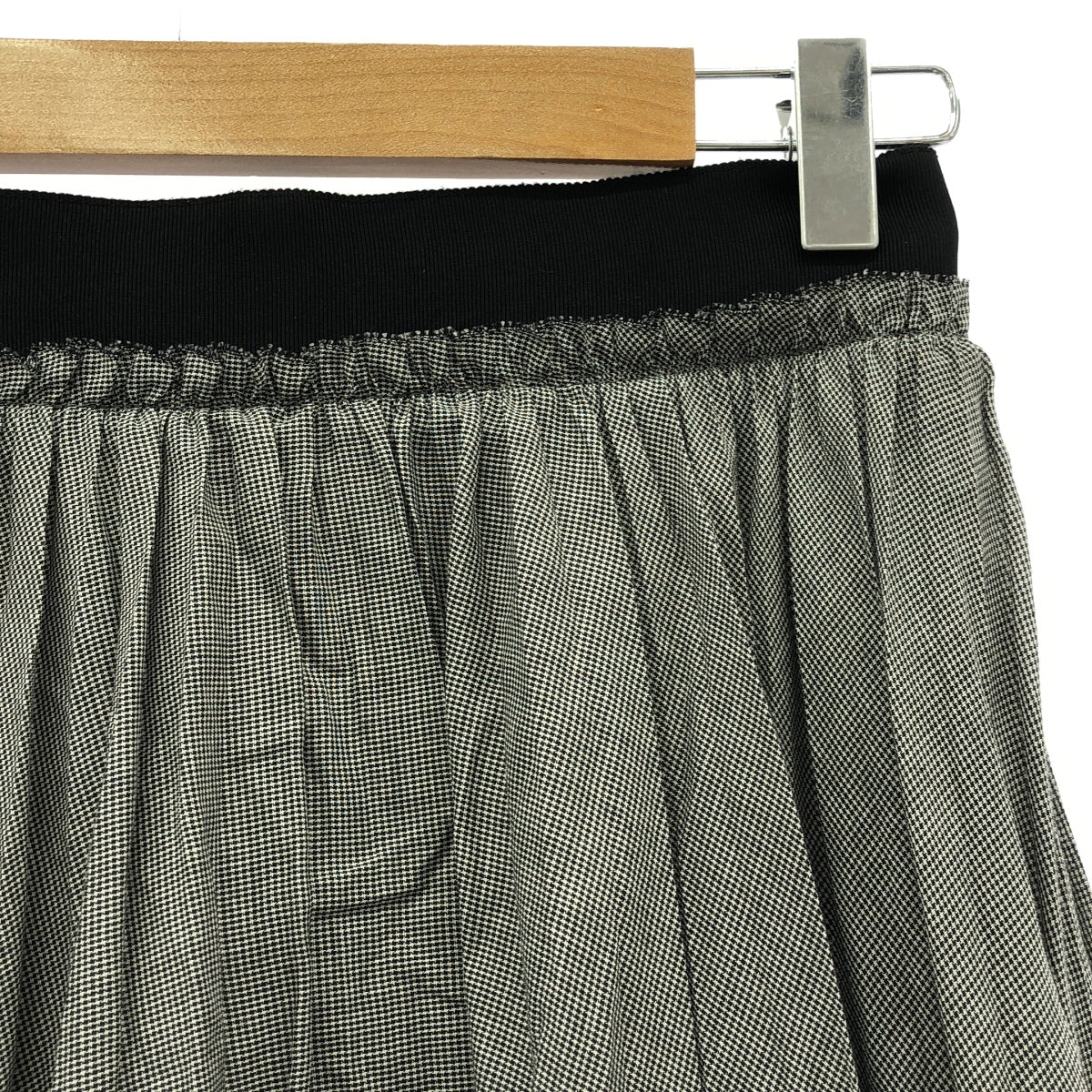 ebure | Sheer cotton accordion pleated skirt | 36 | Black/Grey | Women's