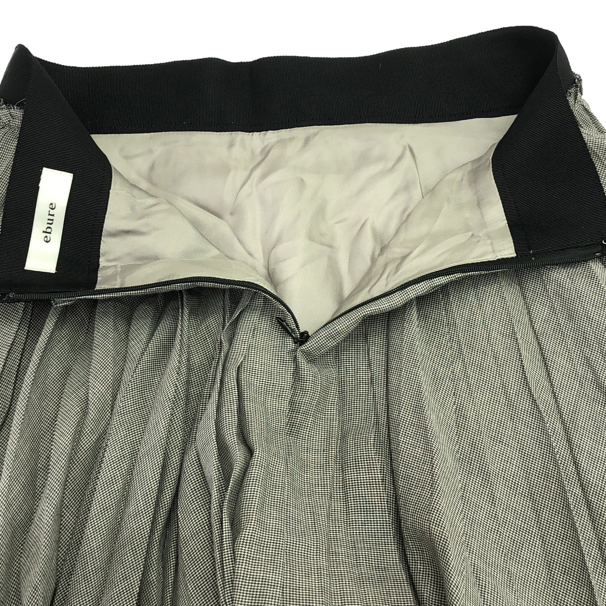 ebure | Sheer cotton accordion pleated skirt | 36 | Black/Grey | Women's