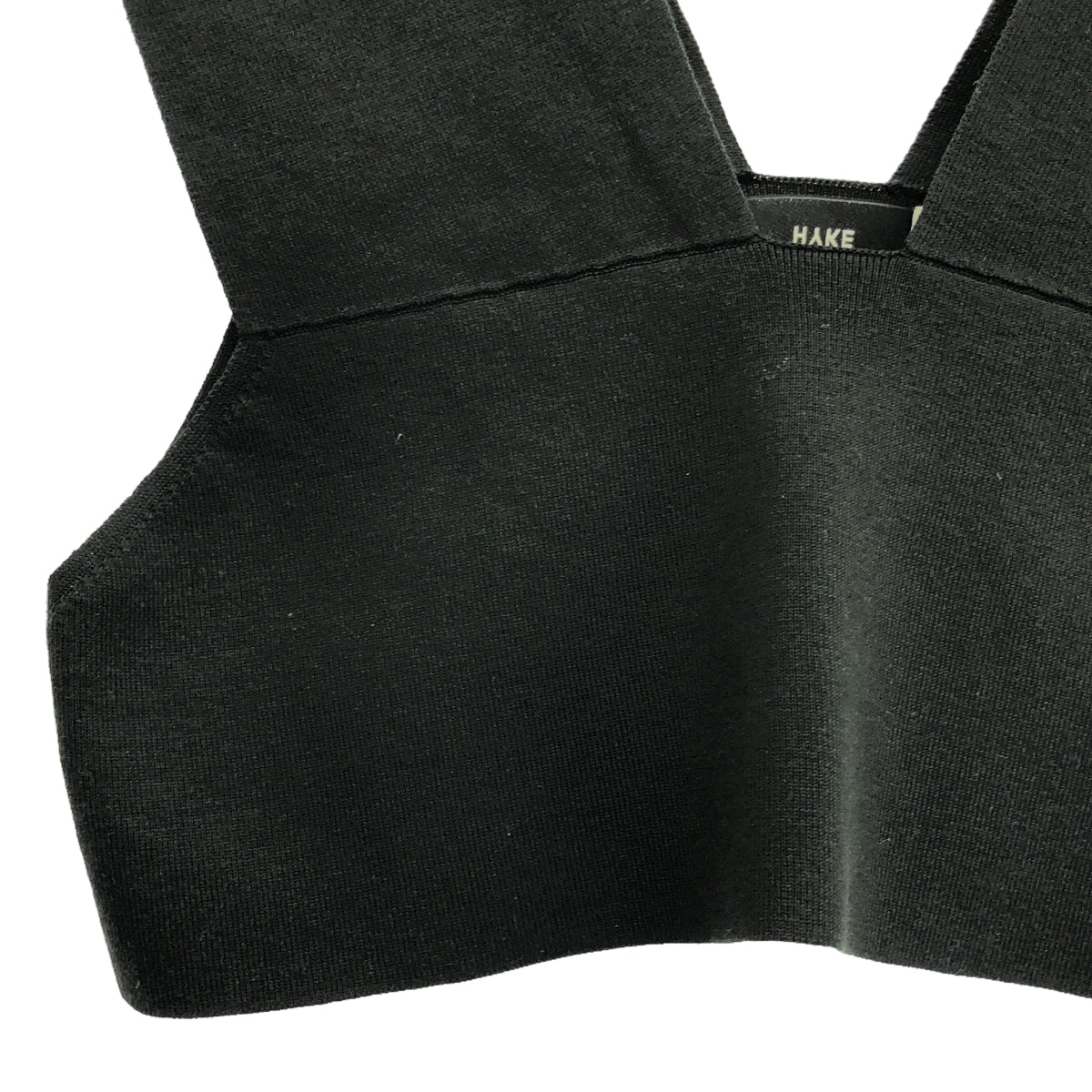 HYKE | Sweater Top Knit Bustier | F | Black | Women's