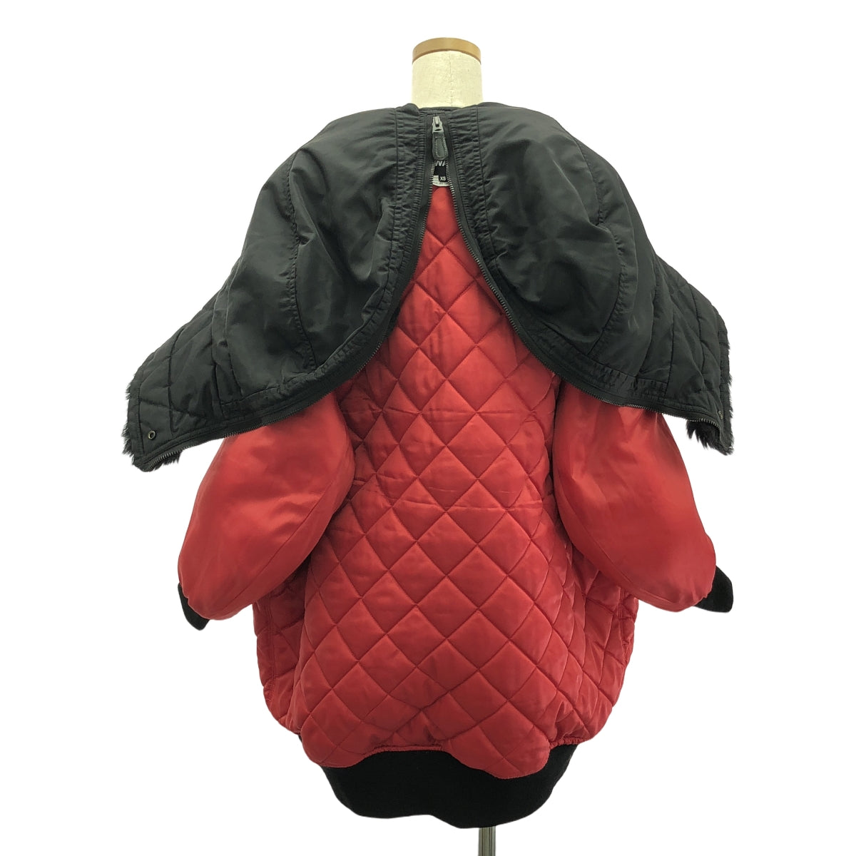 【美品】 JUNYA WATANABE / ジュンヤワタナベ | 2024AW | Fold Down Collar Puffer Jacket / フォールドダウンカラーパファージャケット / キルティング総裏地 | XS | ブラック | レディース
