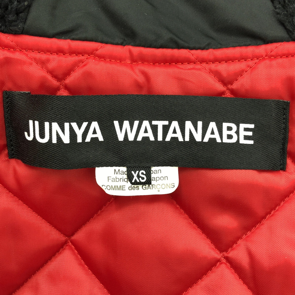 【美品】 JUNYA WATANABE / ジュンヤワタナベ | 2024AW | Fold Down Collar Puffer Jacket / フォールドダウンカラーパファージャケット / キルティング総裏地 | XS | ブラック | レディース
