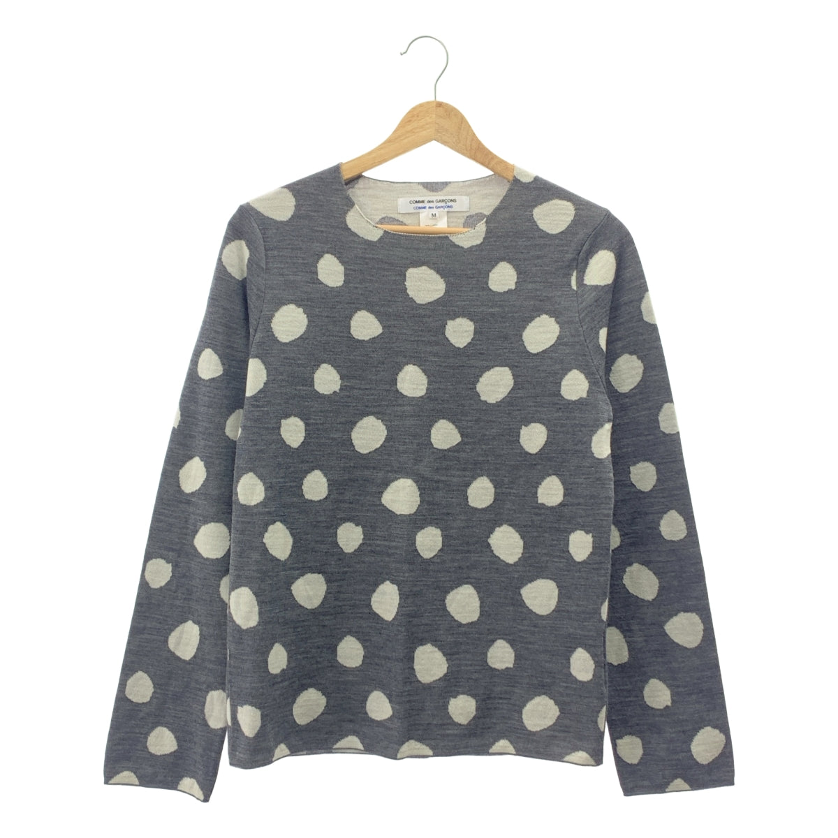 COMME des GARCONS COMME des GARCONS / Comme des |羊毛圓點針織毛衣 |中號 |女性的