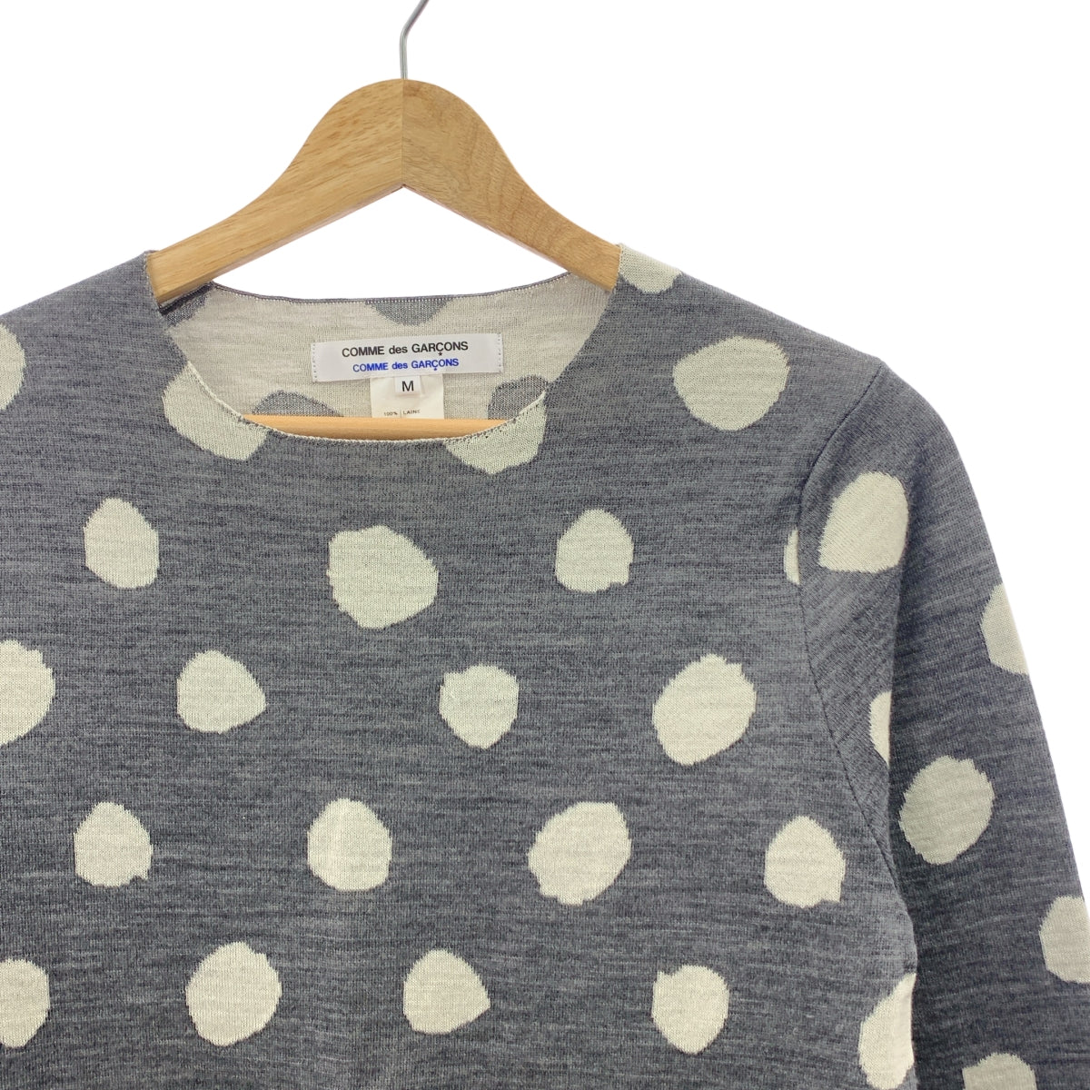 COMME des GARCONS COMME des GARCONS / Comme des |羊毛圓點針織毛衣 |中號 |女性的