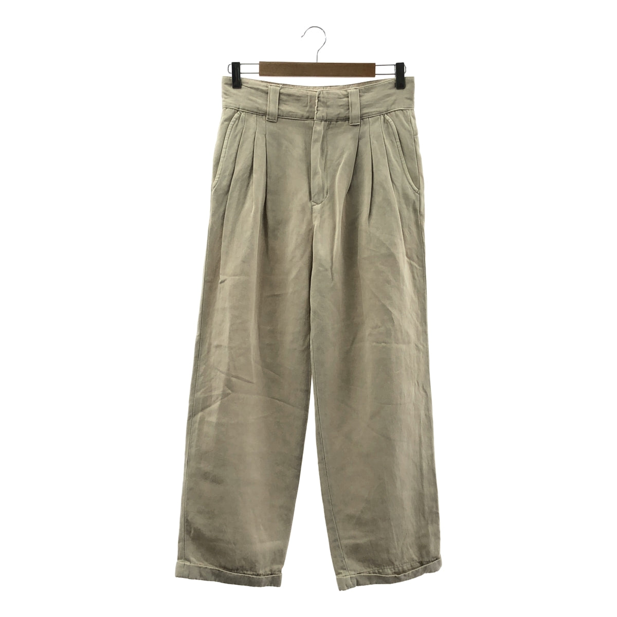 FARAH / 法拉 | 2023SS | 三褶寬褲斜紋布 | W30 L30 | 男款