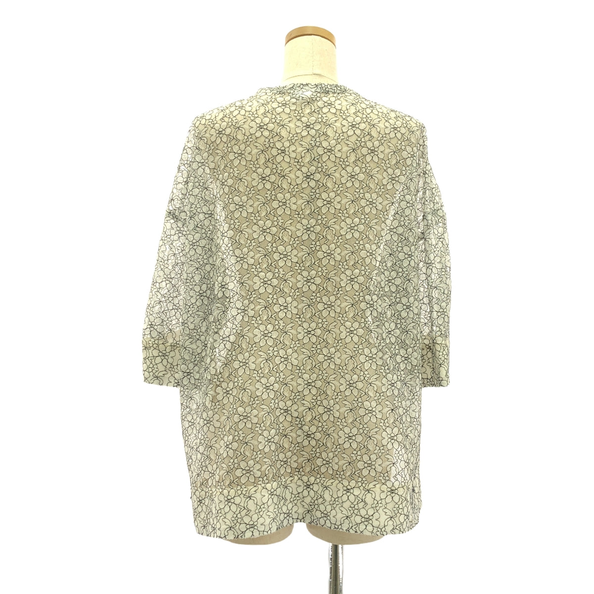 COMME des GARCONS COMME des GARCONS / Comme des | 2020SS | Polyester Flower Lace Cut-off Slit Blouse Shirt | XS | Women's
