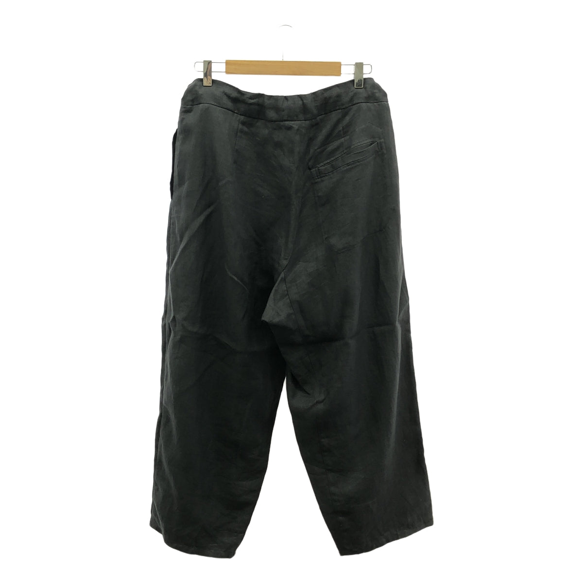 ZIIIN / Jean | Linen drawstring wide slacks pants |
