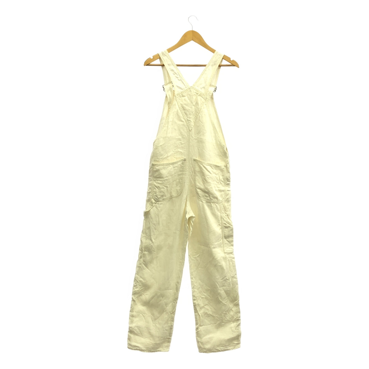 nest robe / ネストローブ | リネン ホワイト デニム サロペット パンツ | 1 | ホワイト | レディース