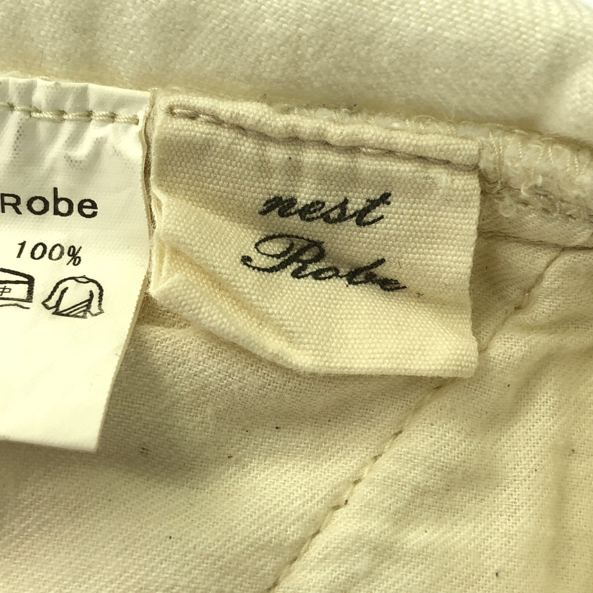 nest robe / ネストローブ | リネン ホワイト デニム サロペット パンツ | 1 | ホワイト | レディース