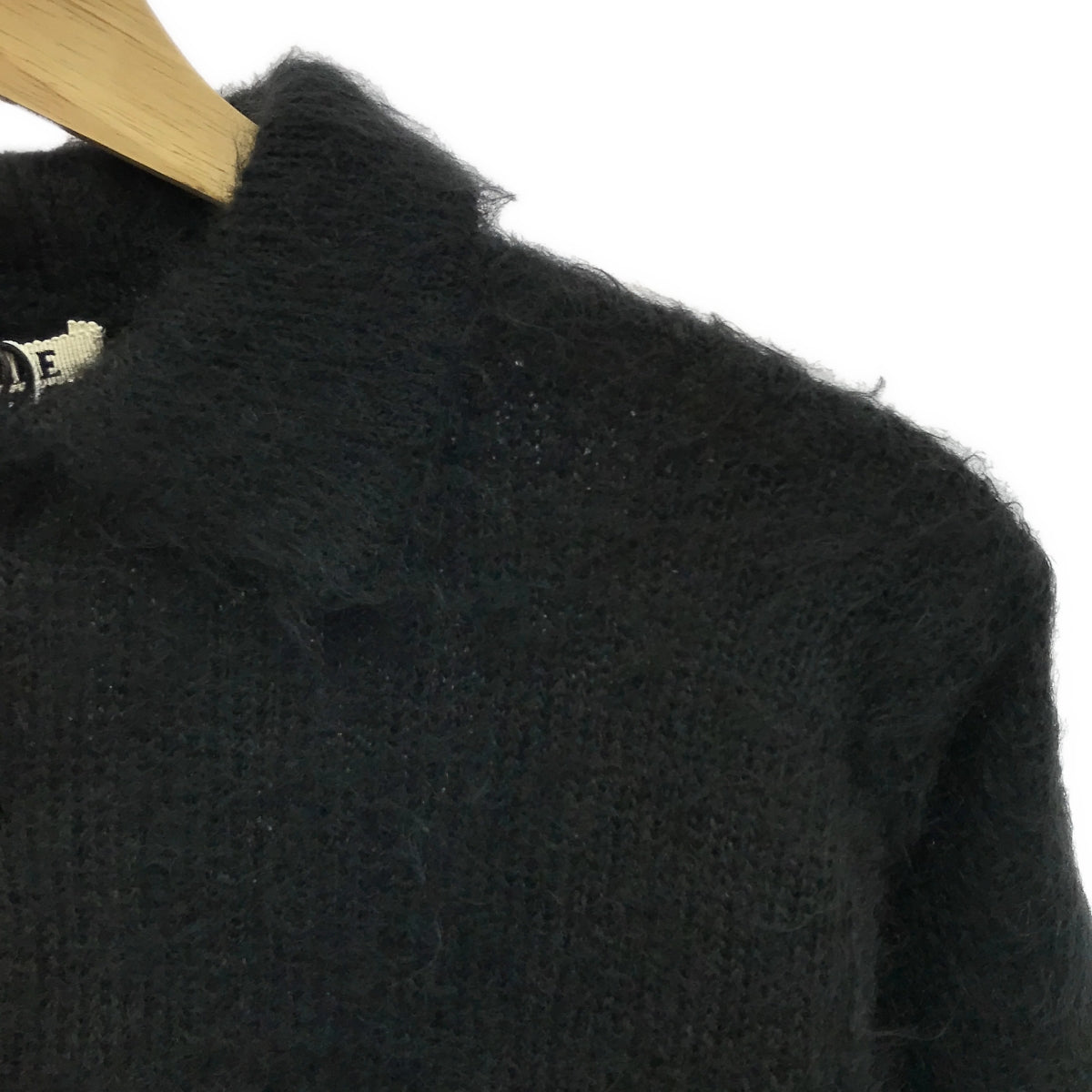 【新品】 AURALEE / オーラリー | 2024AW | BRUSHED SUPER KID MOHAIRE KNIT SHORT ニット | 0 | ブラック | レディース