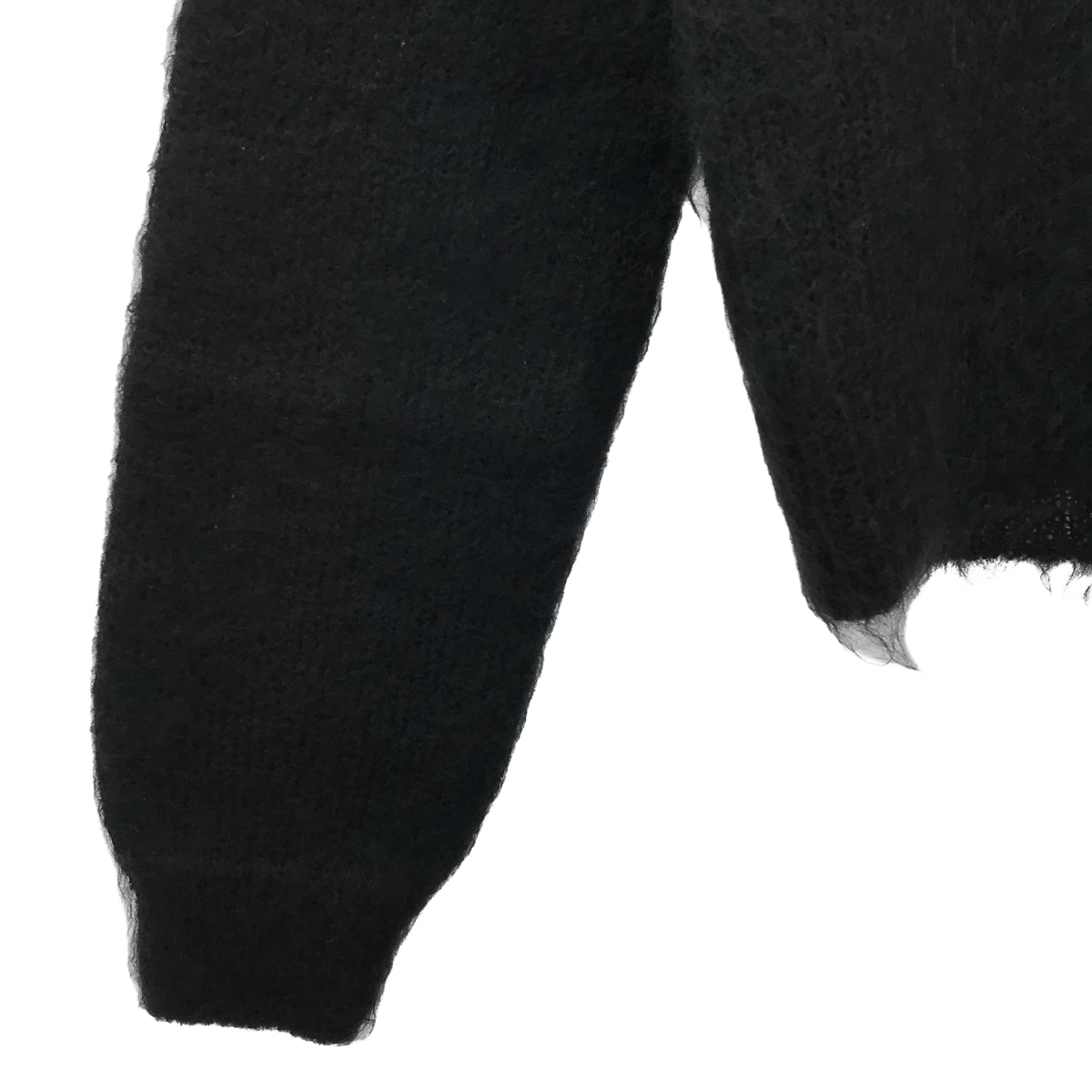 【新品】 AURALEE / オーラリー | 2024AW | BRUSHED SUPER KID MOHAIRE KNIT SHORT ニット | 0 | ブラック | レディース
