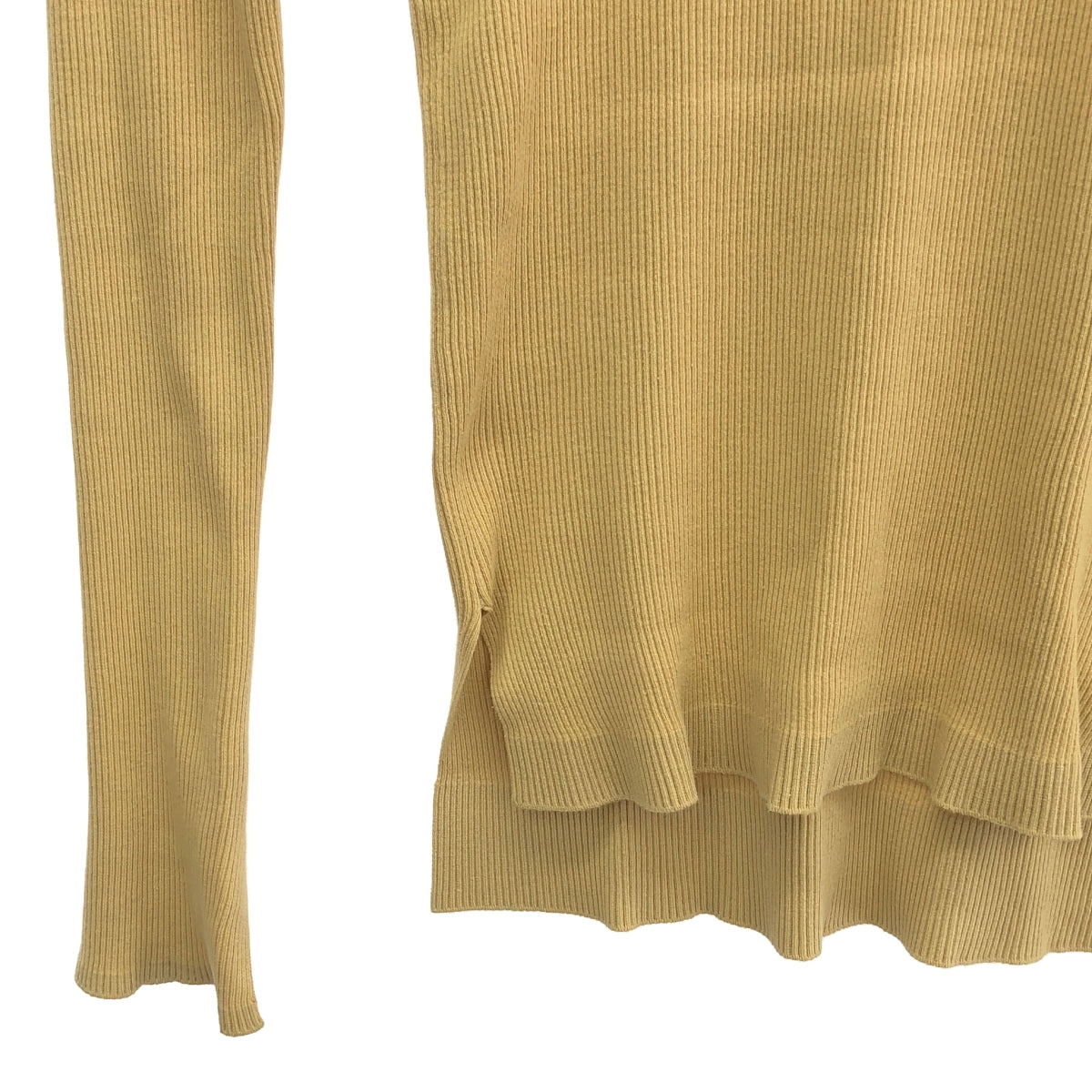 【美品】 AURALEE / オーラリー | 2021AW | GIZA HIGH GAUGE RIB KNIT リブ カットソー | 1 | ベージュ | レディース