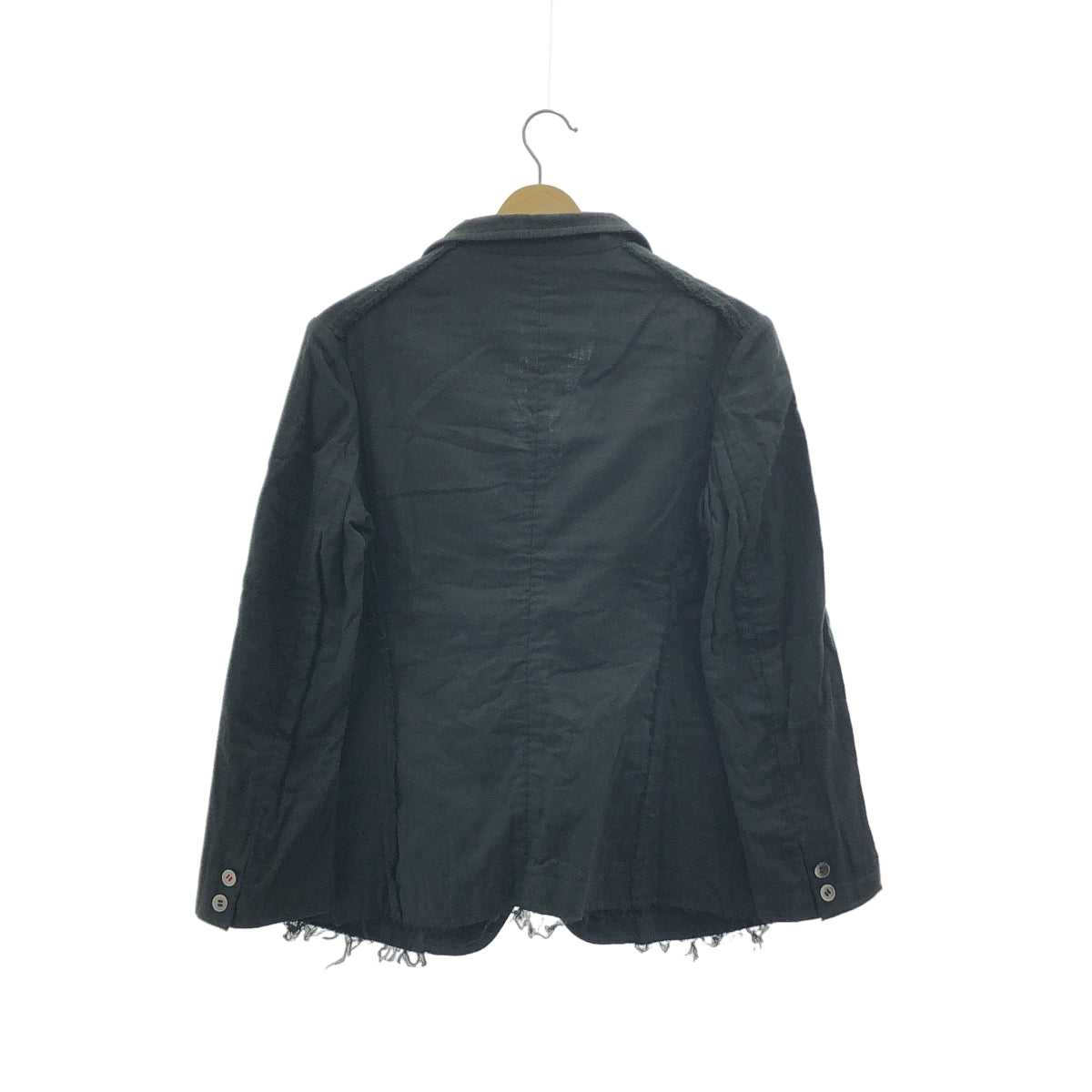 Y's / Y's Yohji Yamamoto | 2012 秋冬 | 內外剪裁單排扣外套 | 2 碼 | 黑色 | 女款