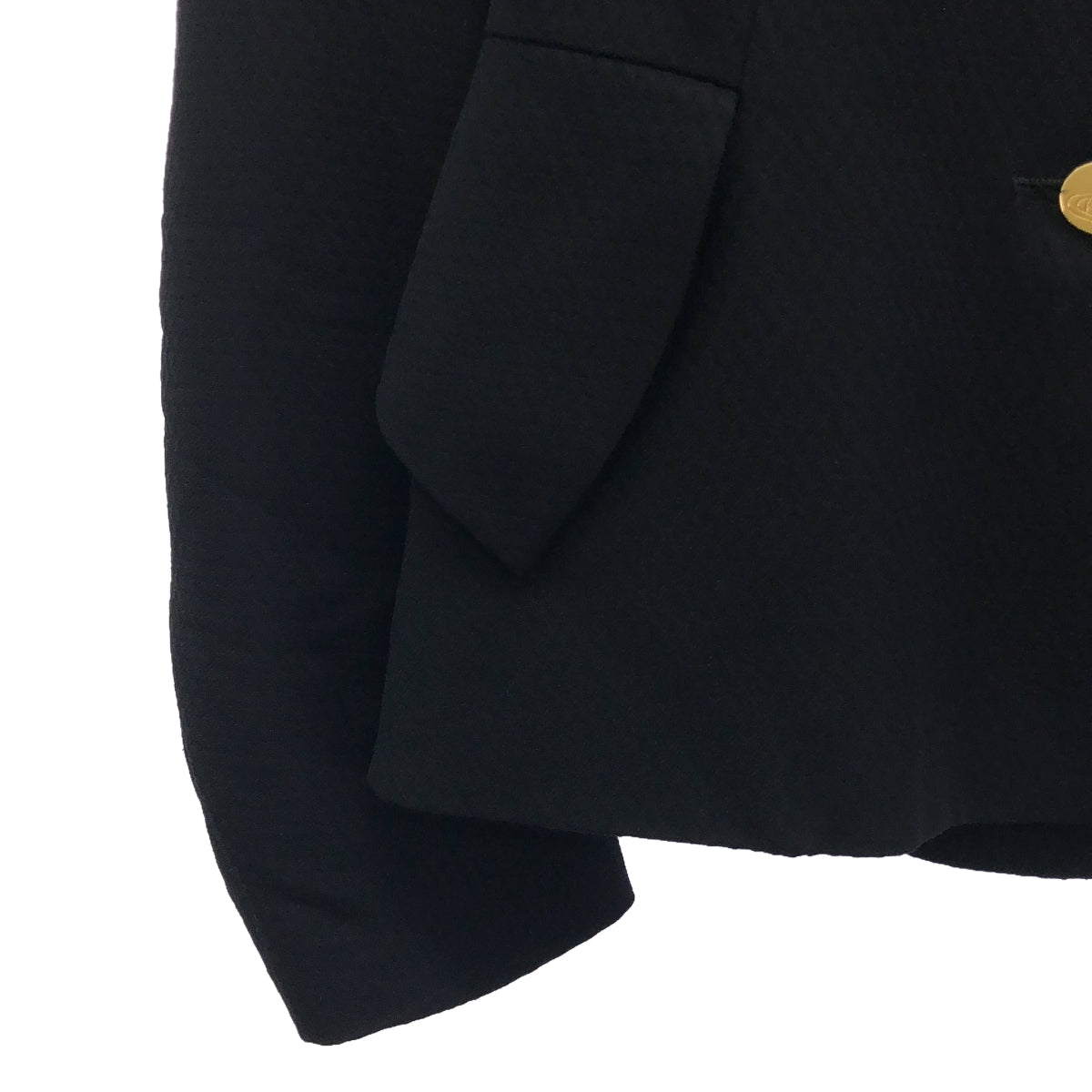 VIVIENNE WESTWOOD RED LABEL / ヴィヴィアンウエストウッドレッドレーベル | セットアップ イタリア製 ウール レーヨン 金ボタン ジャケット / スカート | 42 | ブラック | レディース