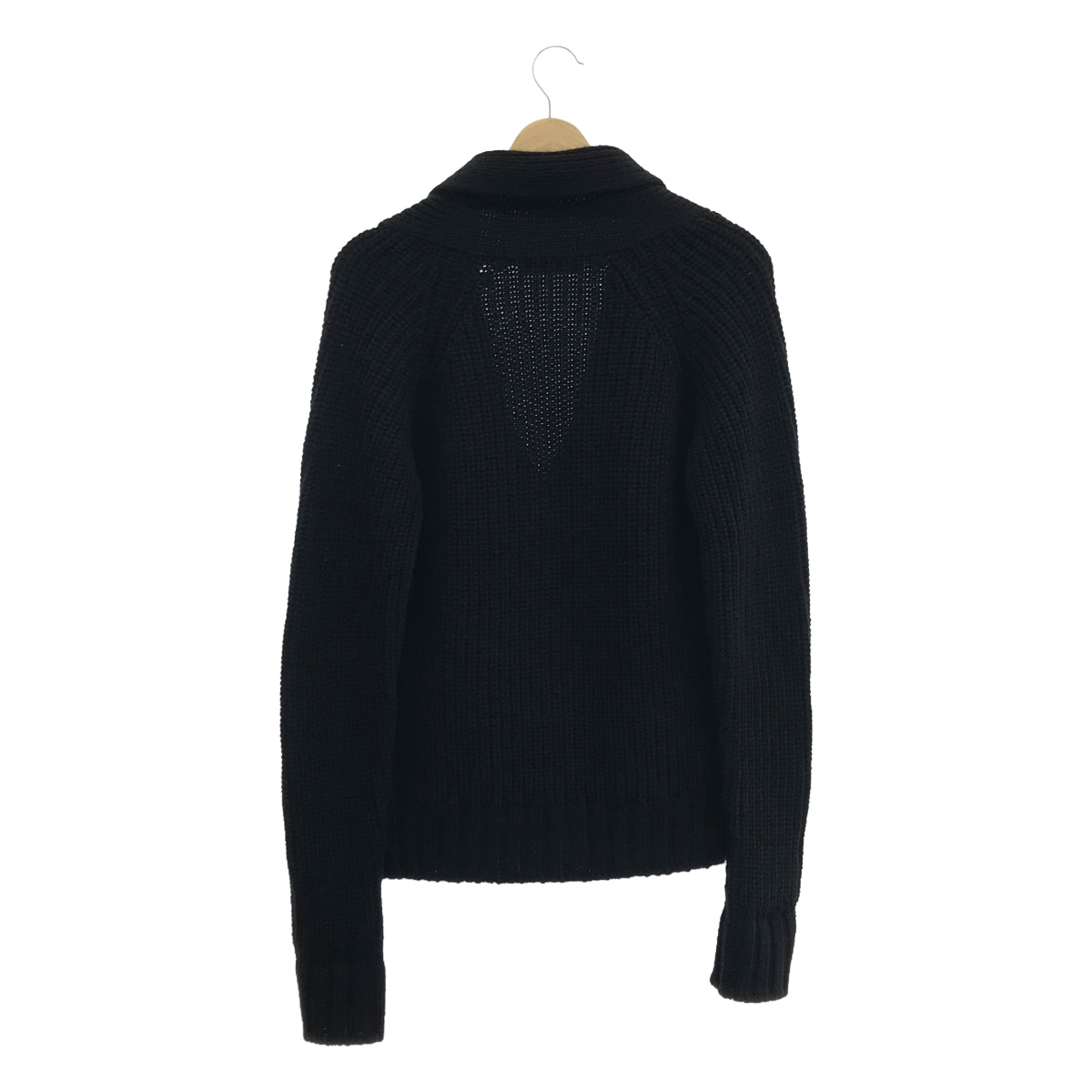 DOLCE&GABBANA / Dolce & Gabbana 杜爾加巴 |披肩領針織開襟衫 | 44 |黑色 |男士