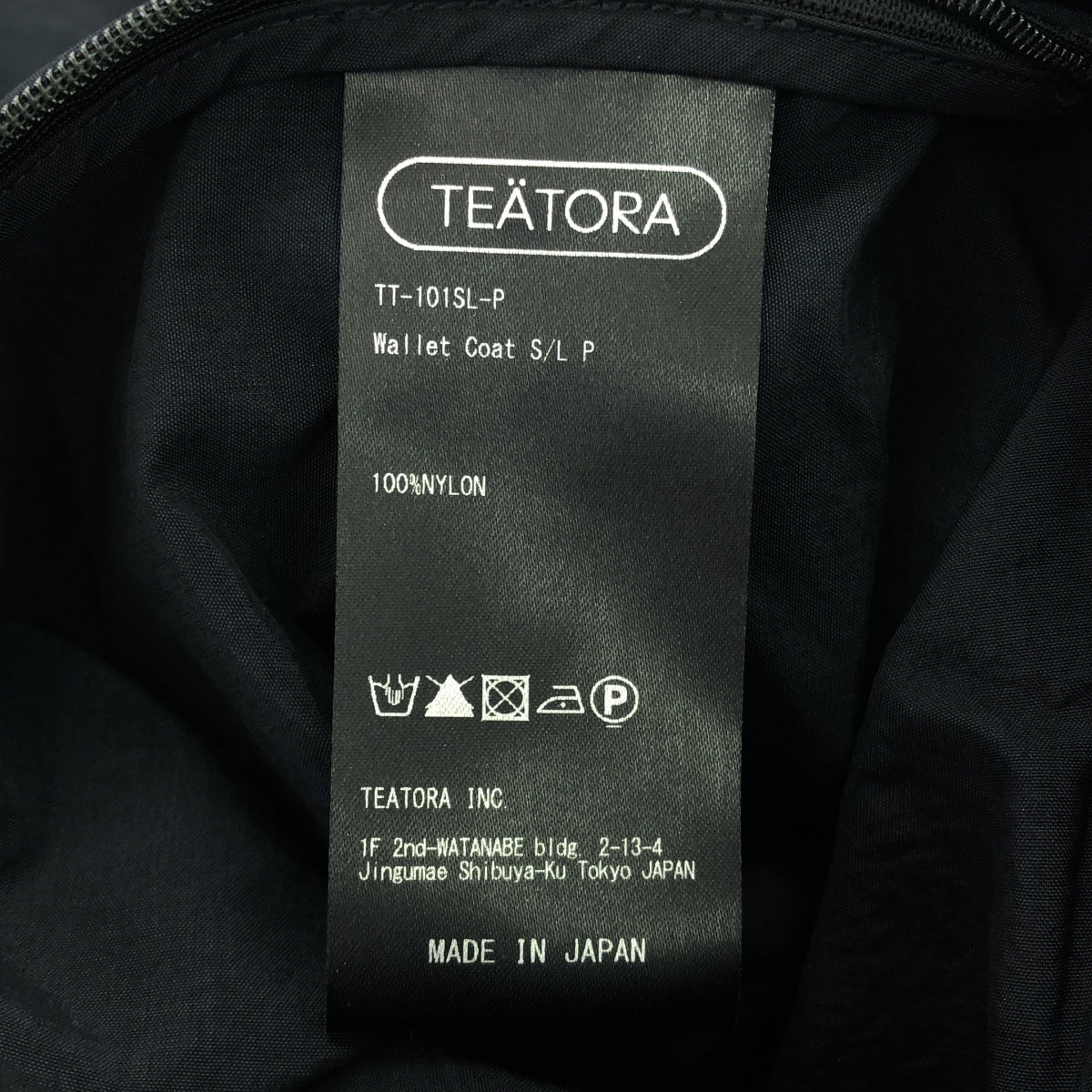 TEATORA / 테아트라 | WALLET COAT S/L -PACKABLE 월렛 코트 패커블 | 0 | 네이비 | 남성