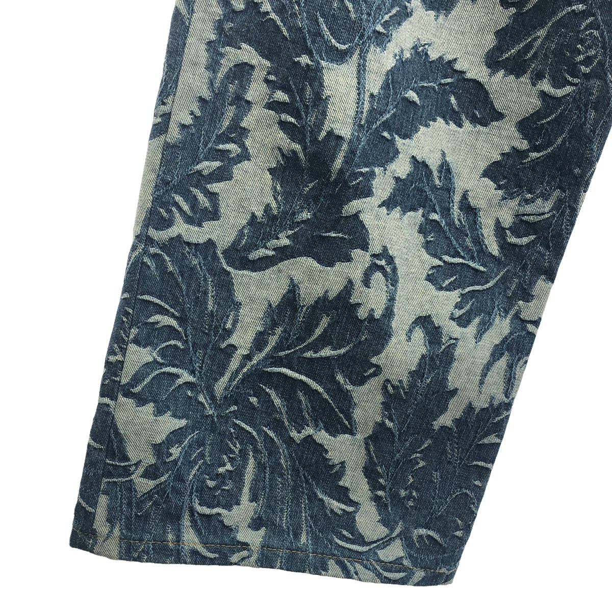 【美品】 JUNYA WATANABE COMME des GARCONS / ジュンヤワタナベ | 2019SS | ジャガード ワイド デニムパンツ | XS | インディゴ | レディース