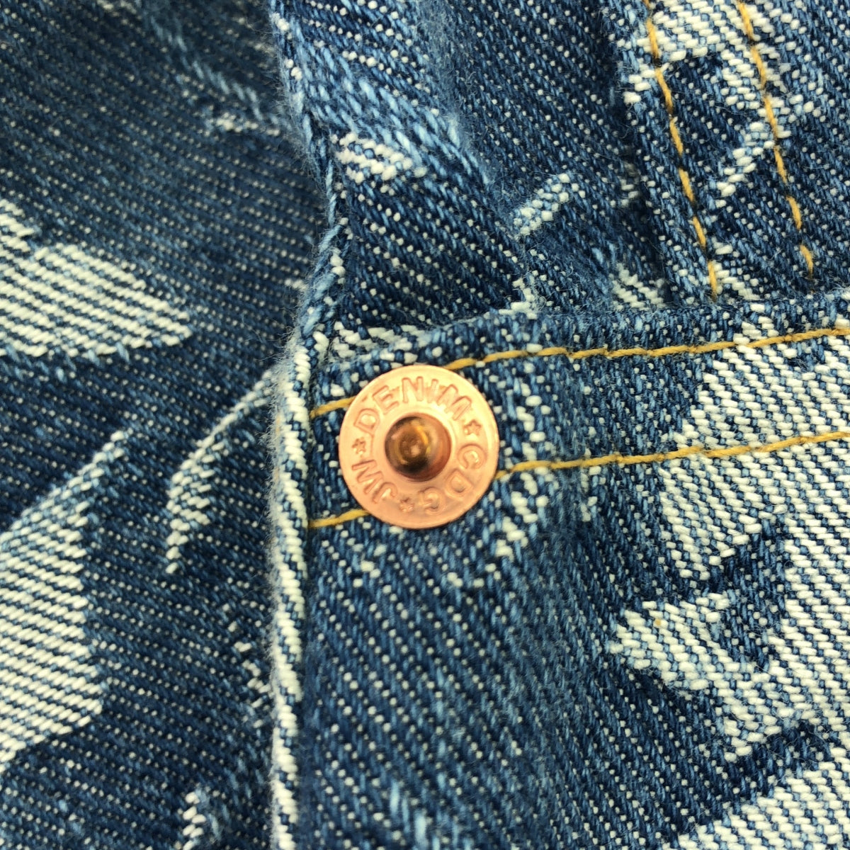 【美品】 JUNYA WATANABE COMME des GARCONS / ジュンヤワタナベ | 2019SS | ジャガード ワイド デニムパンツ | XS | インディゴ | レディース
