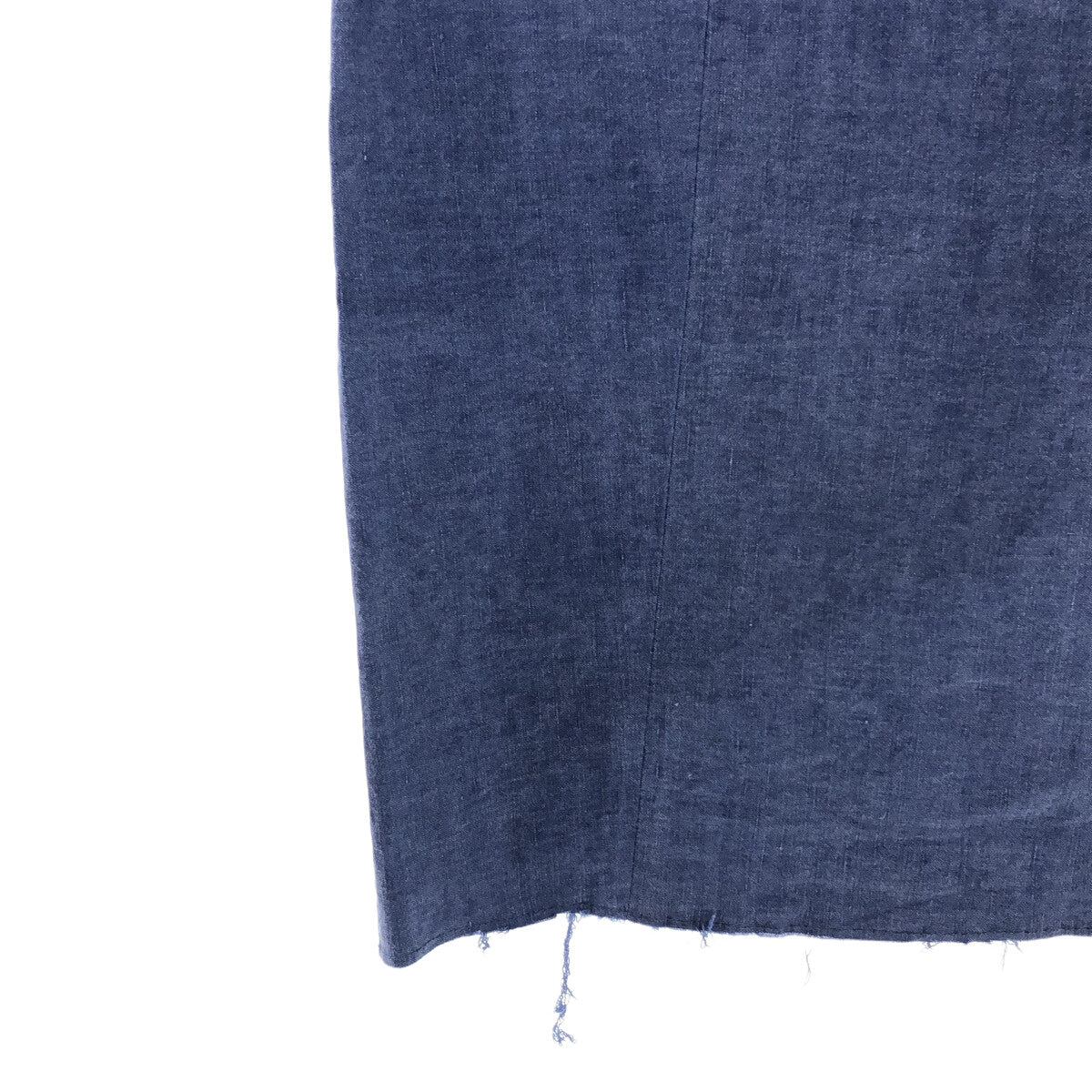 Acne | Cut-off Side Zip Skirt | 34 | Blue | Women's