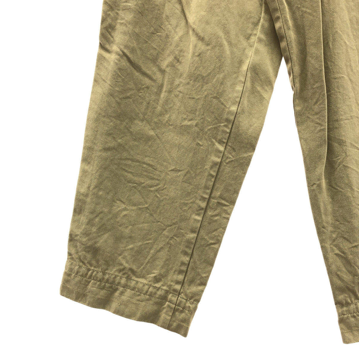 kolor / カラー | コットン チノ タックパンツ | 2 | ベージュ | メンズ