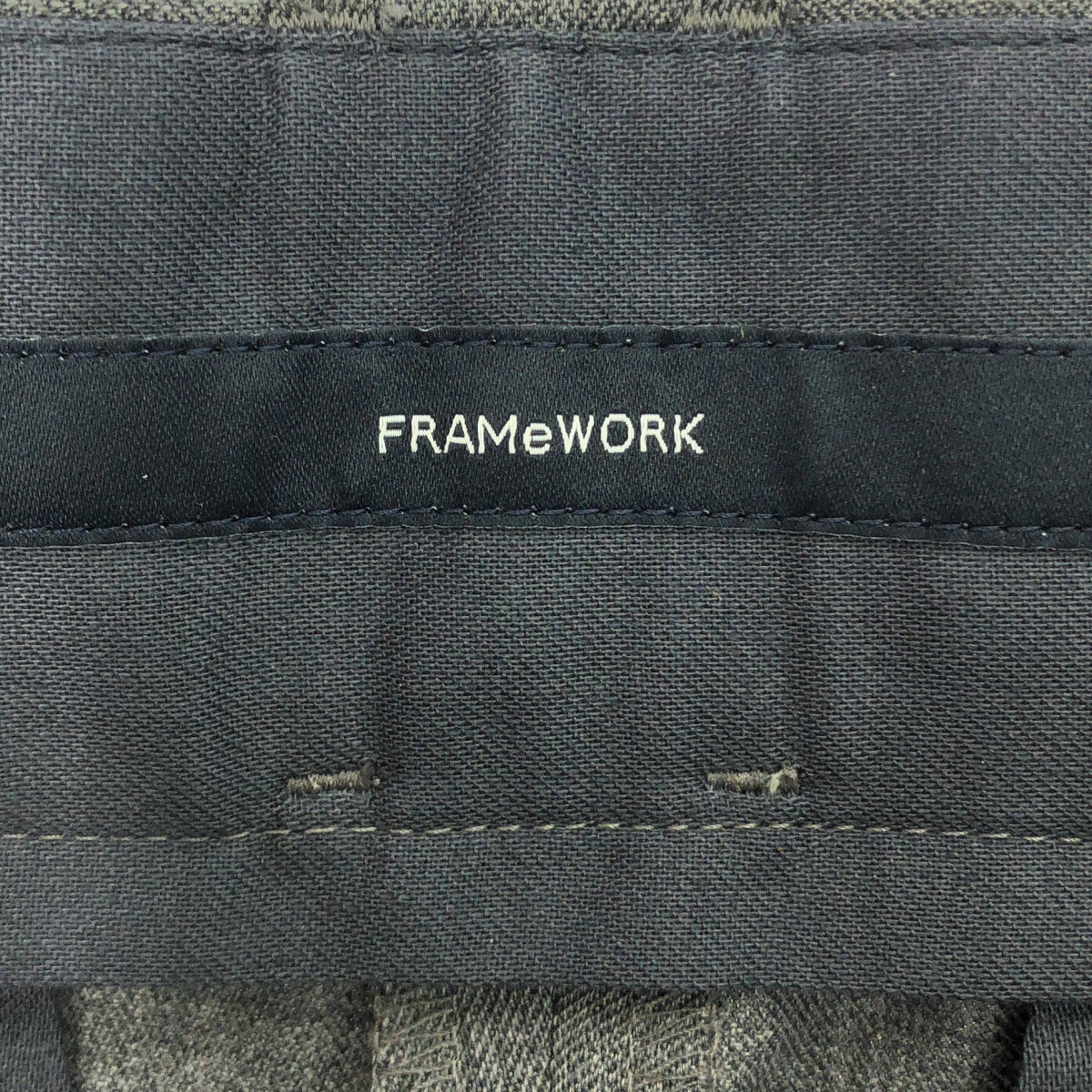 【美品】 Framework / フレームワーク | 2024AW | ウールギャバストレートパンツ | 36 | グレー | レディース