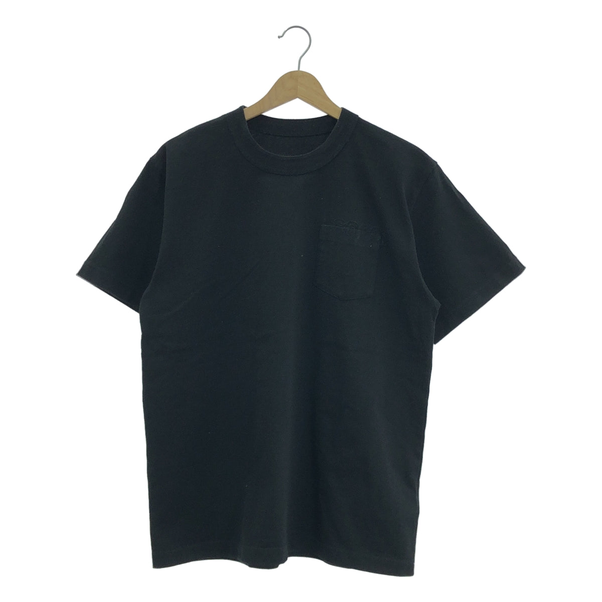 sacai / 사카이 | 2023SS | Embroidery T-Shirt 로고 자수 T 셔츠 | 2 | 블랙 | 남성