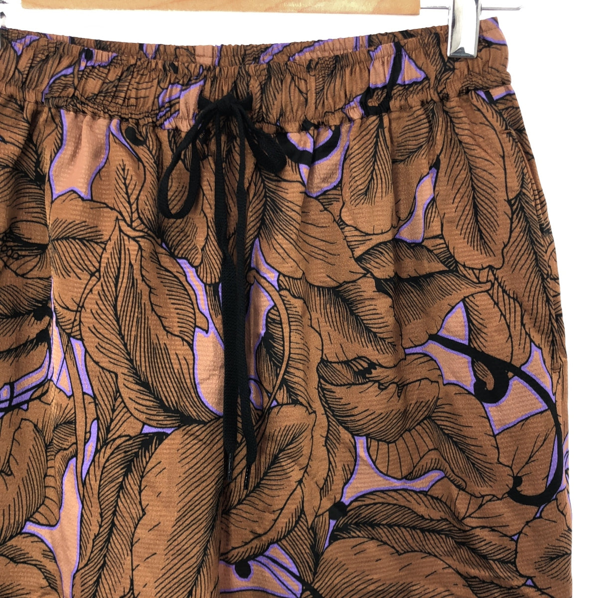 【新品】 VERMEIL par iena / ヴェルメイユパーイエナ | 2021AW | IMPORT BIG フラワープリントパンツ | 38 | キャメル | レディース