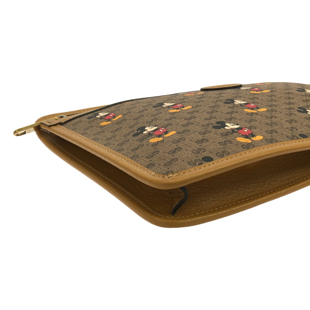 【미품】 GUCCI / 구찌 | 디즈니 마이크로 GG 스프림 클러치 백 / 602552 | 브라운 | 여성