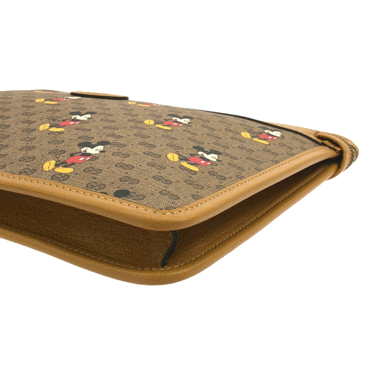 【미품】 GUCCI / 구찌 | 디즈니 마이크로 GG 스프림 클러치 백 / 602552 | 브라운 | 여성