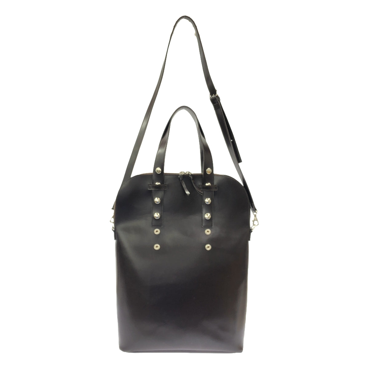 【美品】 tricot COMME des GARCONS / トリココムデギャルソン | 2Way シンセティックレザー トート ショルダーバッグ | ブラウン | レディース