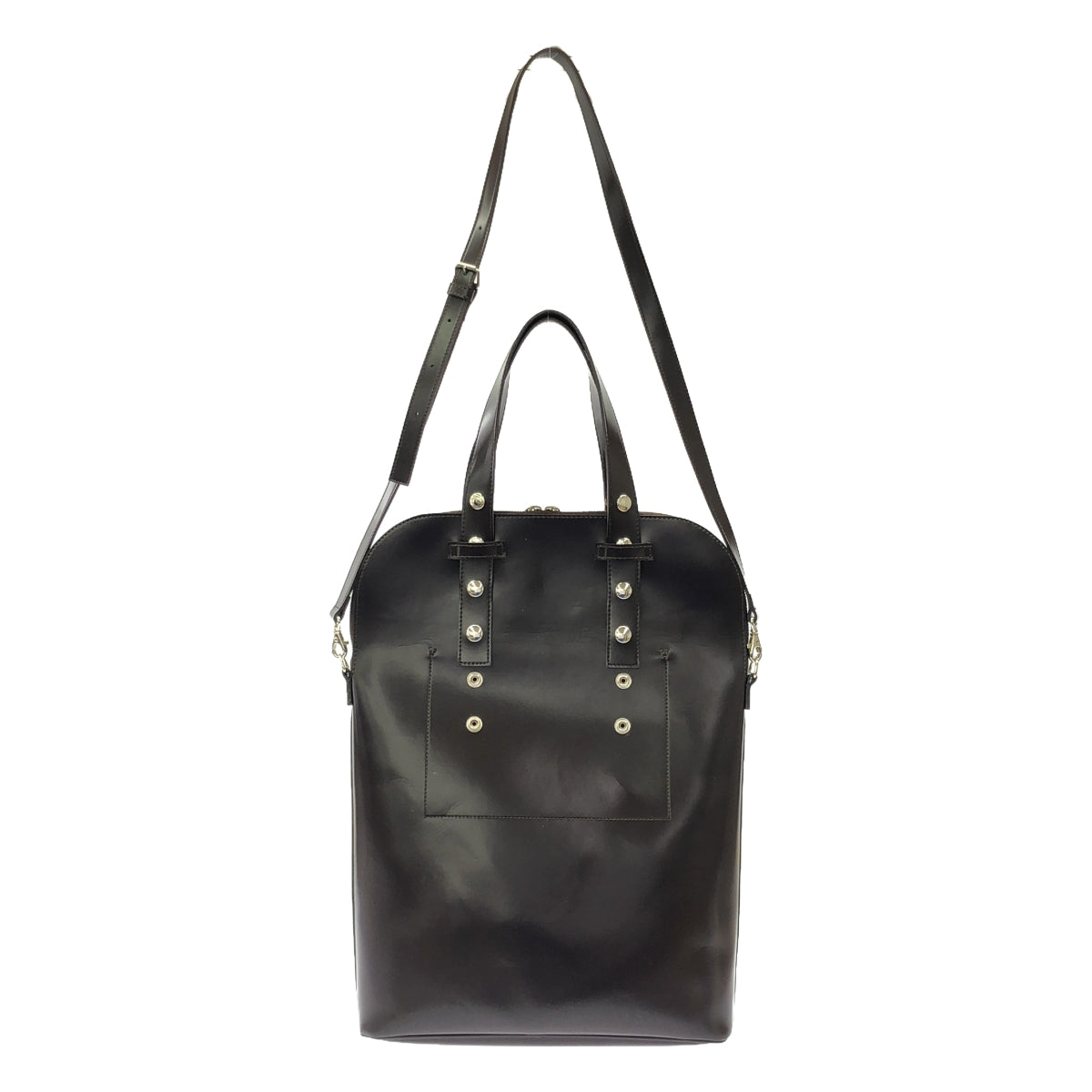 【美品】 tricot COMME des GARCONS / トリココムデギャルソン | 2Way シンセティックレザー トート ショルダーバッグ | ブラウン | レディース