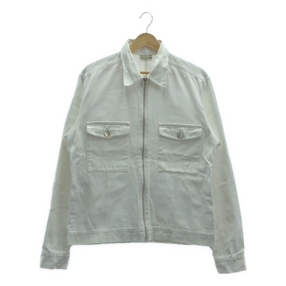 DRIES VAN NOTEN / ドリスヴァンノッテン | 90s ヴィンテージ コットン シェルボタン ジップアップ ジャケット | 46 | メンズ