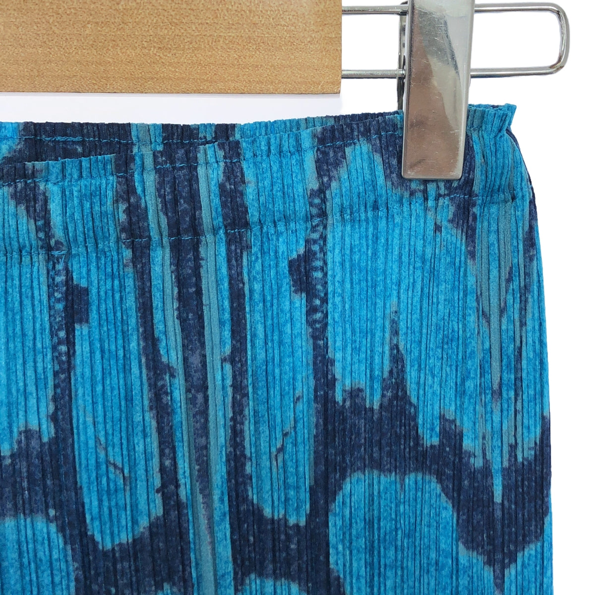 【美品】 PLEATS PLEASE ISSEY MIYAKE / プリーツプリーズイッセイミヤケ | Ikat Tribal Pleats Pants プリーツ パンツ | 2 | ブルー | レディース