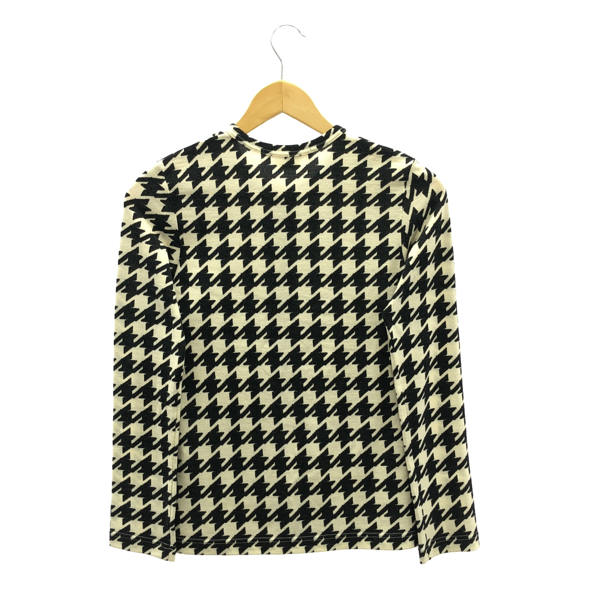 COMME des GARCONS COMME des GARCONS / コムコム | 2008AW | 千鳥格子 総柄 カーディガン | SS | ブラック/アイボリー | レディース