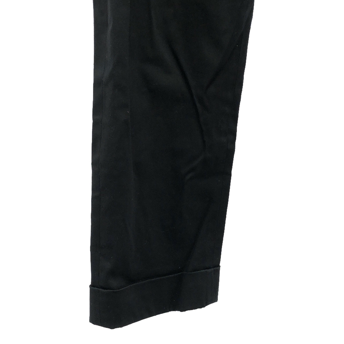 madder madder / マダマダ | TICKET PANTS コットン ストレッチ タック チケット パンツ | 1 | ブラック | レディース