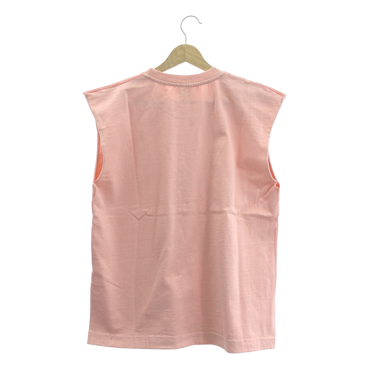 【미품】 Plage / 플라주 | 2025SS | × SOFT GOODS 소프트 상품 / MUSCLE TEE 근육 T 셔츠 | S | 핑크 | 여성