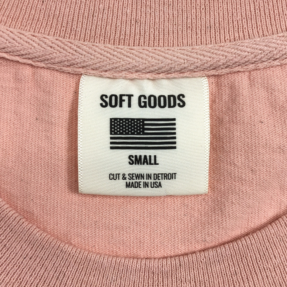 【미품】 Plage / 플라주 | 2025SS | × SOFT GOODS 소프트 상품 / MUSCLE TEE 근육 T 셔츠 | S | 핑크 | 여성