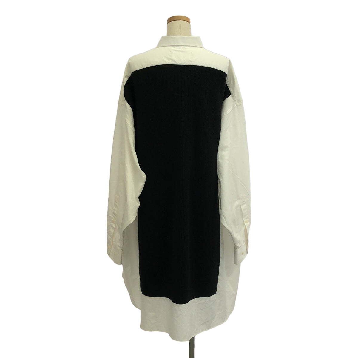 Maison Margiela / メゾンマルジェラ | 2023SS | ドッキングニット オーバーサイズ シャツ ワンピース | XS | レディース