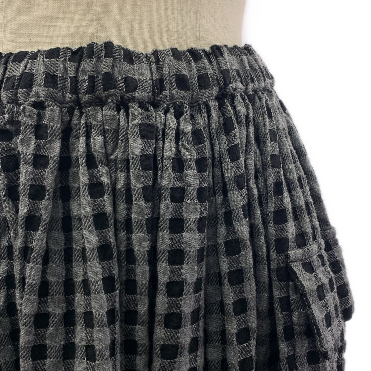 COMME des GARCONS | 睡袍2003秋冬 |荷葉邊裝飾抽繩長裙|