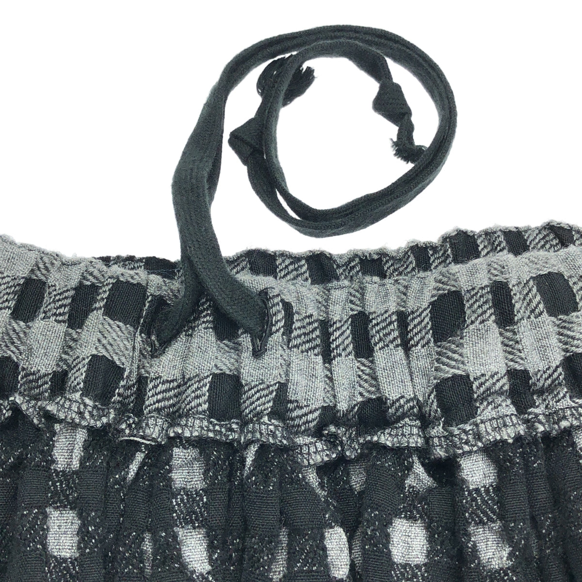 COMME des GARCONS | 睡袍2003秋冬 |荷葉邊裝飾抽繩長裙|