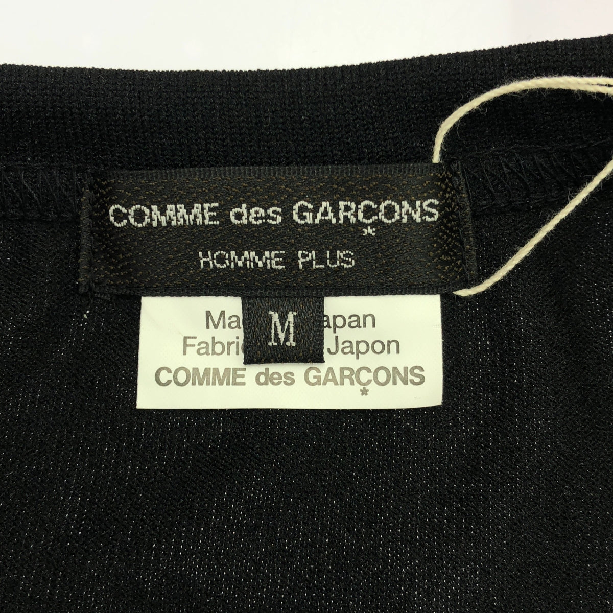 【美品】 COMME des GARCONS HOMME PLUS / コムデギャルソンオムプリュス | 2023AW | ジップデザイン カットソー | M | ブラック | メンズ