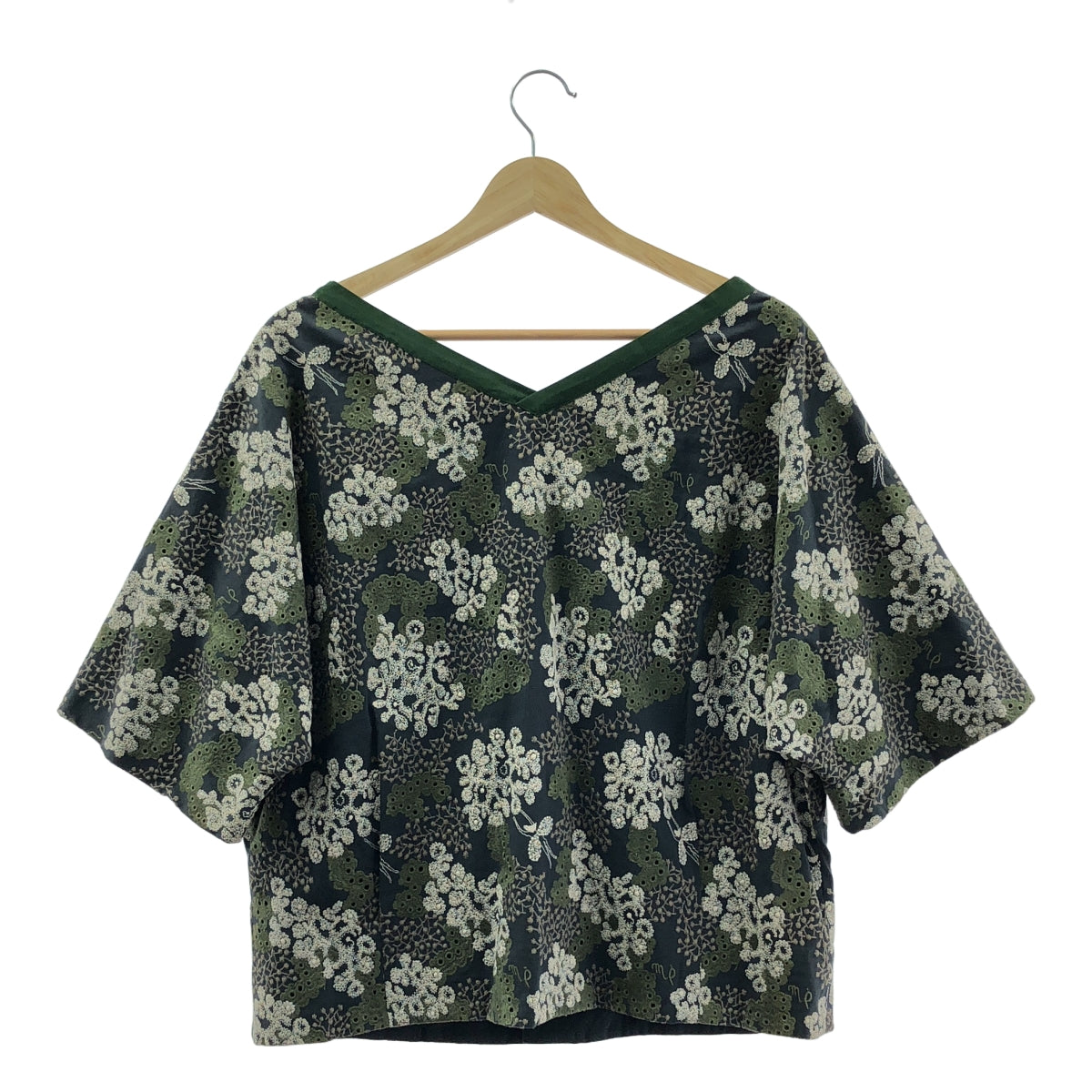 mina perhonen | 2008SS | 快樂迷彩 / 刺繡穿孔外套 / 全襯裡 | 42 | 女款